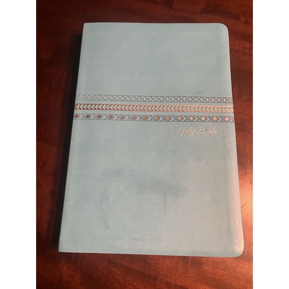 NIV Bible Leathersoft, Large Print, w/ Matching Journal Turquoise